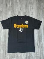 NFL Pittsburgh Steelers - Troy Polamalu - T-Shirt Y2K, Maat 52/54 (L), Zwart, Ophalen of Verzenden, Zo goed als nieuw