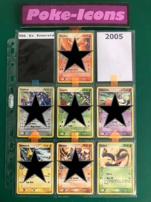2005 Ex Emerald (106 set), Hobby en Vrije tijd, Verzamelkaartspellen | Pokémon, Zo goed als nieuw, Meerdere kaarten, Ophalen of Verzenden
