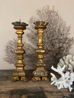 Een paar 18e eeuws antiek franse kandelaars., Ophalen of Verzenden