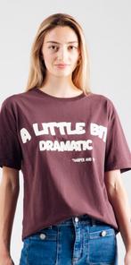 "Harper and Yve" shirt met tekst A LITTLE BIT DRAMTIC mt XL, Paars, Maat 42/44 (L), Nieuw, Ophalen of Verzenden