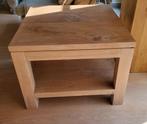 Teak bijzettafel, Minder dan 55 cm, Modern, landelijk, Vierkant, Zo goed als nieuw