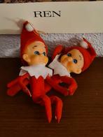 Vintage pixie poppetjes, zweedse nisser,.kerst pixie, Ophalen of Verzenden, Gebruikt