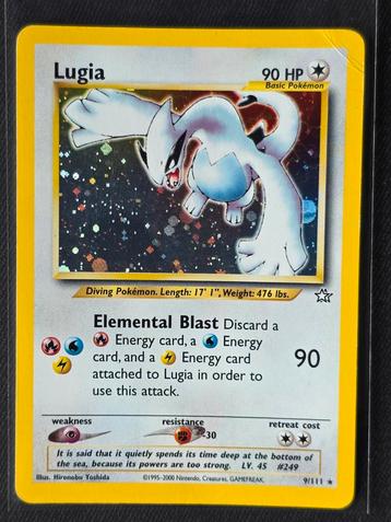 Lugia 9/111 Holo - Neo Genesis - Excellent / Good beschikbaar voor biedingen