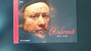 Rembrandt v an Zegels, boekje en munt.