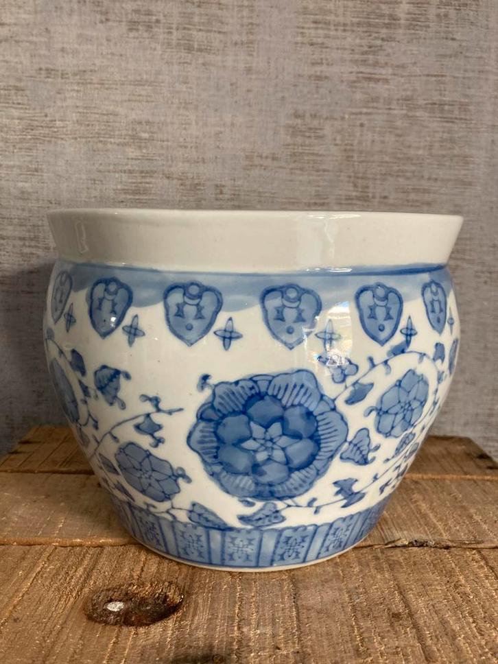 Chinese bloempot, M20, in perfecte staat, Tuin en Terras, Bloempotten, Zo goed als nieuw, Aardewerk, Binnen, Minder dan 40 cm