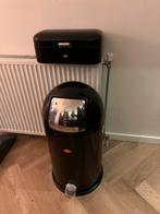 Wesco Kickmaster prullenbak & Broodtrommel, Ophalen, Gebruikt, Met pedaal, 50 tot 75 cm