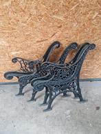 Tuinbanksteunen 4 stuks gietijzer, Tuin en Terras, Ophalen, Gebruikt, Metaal