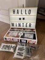 Lichtbox light box letterbox met diverse letters en adapter, Ophalen of Verzenden, Gebruikt