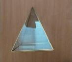 Decoratie kleine piramide vitrine goudkleurig / messing, Ophalen, Gebruikt, Minder dan 50 cm, Minder dan 100 cm
