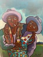 Justus Donker - Olieverf schilderij, Antiek en Kunst, Ophalen of Verzenden