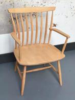 Zweedse Blank Houten Spijlen Stoel Gunnar Eklöf, Huis en Inrichting, Stoelen, Ophalen, Bruin, Zo goed als nieuw, Hout