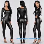 R35 zwart kunstleer jumpsuite , maten XL, XXL, en 3XL, Ophalen of Verzenden, Nieuw, Maat 46/48 (XL) of groter, Zwart