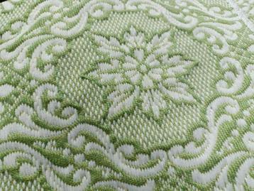 Vintage *nieuw* groen sprei deken 2.45 x 2.70 meter (BG27) beschikbaar voor biedingen