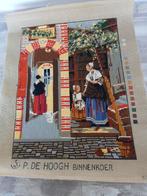 P. de Hoogh Binnenkoer Borduurwerk, Ophalen of Verzenden, Gebruikt, Handborduren, Borduurpakket