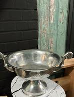Rivièra maison zilverkleurige metalen schaal champagne, Ophalen of Verzenden, Gebruikt, Rond, Overige materialen
