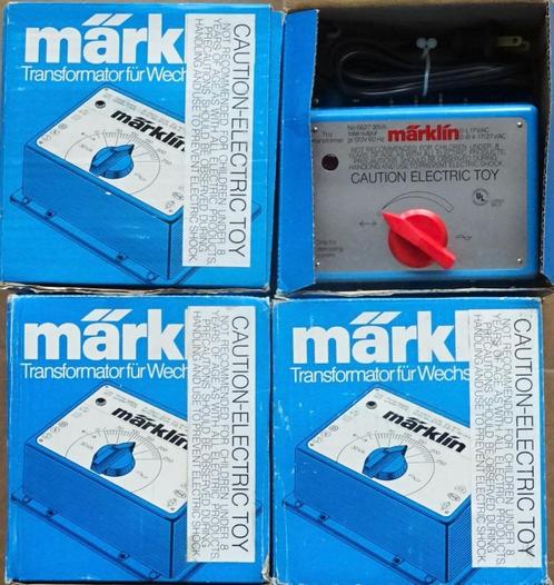 6627 4x Marklin transformator 30VA - 60Hz - 120 Volt, Hobby en Vrije tijd, Modeltreinen | H0, Nieuw, Transformator of Voeding