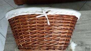 Mooie ovalen rieten mand beschikbaar voor biedingen
