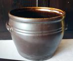 Antieke bloempot in de vorm van vat ( pot overpot), Ophalen of Verzenden