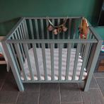 Verstelbare babybox groen, incl. Dik matras + boxkleed., Ophalen, Zo goed als nieuw, Boxkleed