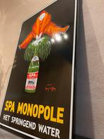 Spa Monopole Emaille Reclamebord, Verzamelen, Merken en Reclamevoorwerpen, Ophalen, Zo goed als nieuw, Reclamebord