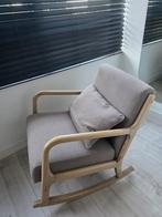 Schommelstoel / voedingsstoel Taupe, Ophalen, Hout, Zo goed als nieuw, 50 tot 75 cm