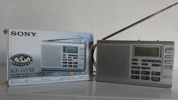 Sony ICF-SW35 pocket wereldontvanger beschikbaar voor biedingen