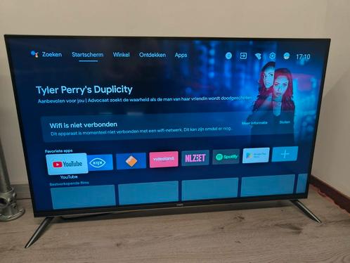 Chiq U43H7A | 4K | 43inch | 50hz | Android | met bezorging, Audio, Tv en Foto, Televisies, Zo goed als nieuw, LED, 100 cm of meer