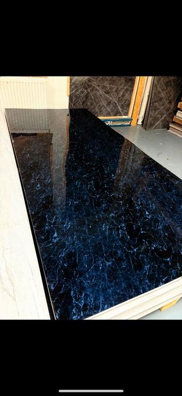 PVC MARMERLOOK WANDPANEEL BLUE MAGIC 122x280CM TOP Kwaliteit beschikbaar voor biedingen