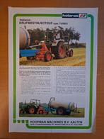 Folder Holaras drijfmestinjecteur type Turbo, Ophalen of Verzenden, Gelezen, Tractor en Landbouw