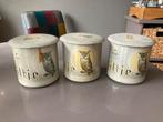 3 vintage sigarenblikken, Verzamelen, Ophalen, Gebruikt, Thee, Overige merken