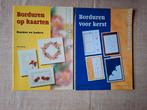 Borduren voor kerst/ Borduren op kaarten ,randen en kaders, Ophalen of Verzenden, Zo goed als nieuw