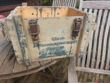 Kriegsmarine 3,7cm Munitiekist WO2 beschikbaar voor biedingen