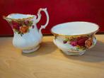 Royal Albert Old Country Roses Suikerpot en Melkkannetje, Ophalen of Verzenden