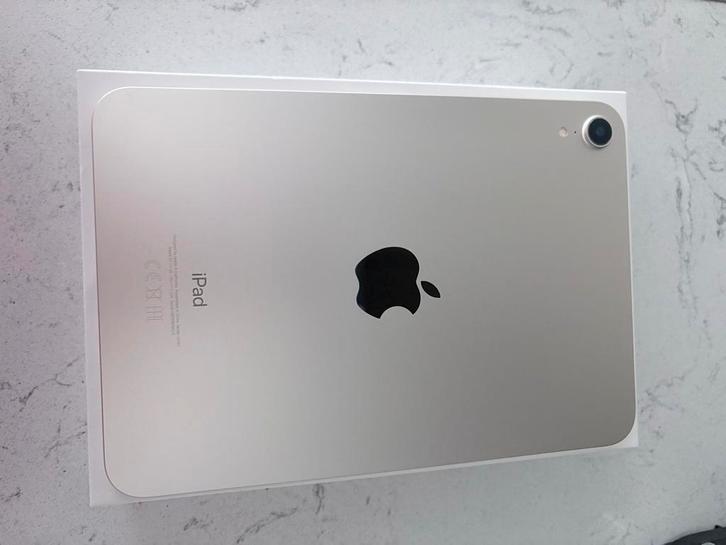 iPad mini 6 64GB Wifi Starlight + 2 Hoezen, Computers en Software, Apple iPads, Zo goed als nieuw, Apple iPad Mini, Wi-Fi, 8 inch
