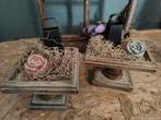 Cadeautip! Houten plateau incl rasp amberblokje & tillandsia, Geen, Nieuw, Ophalen of Verzenden, Geen