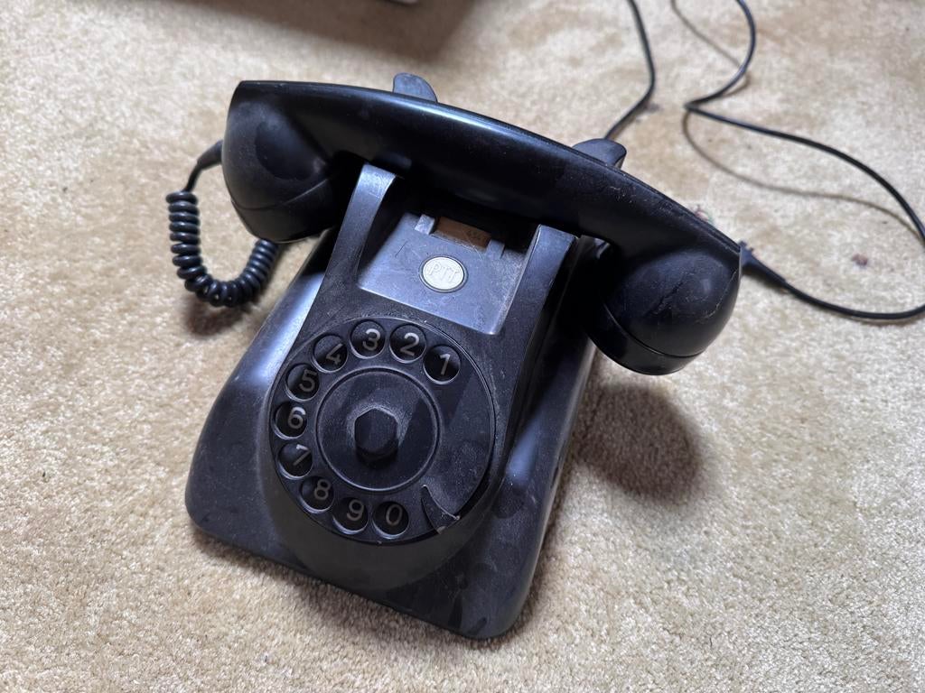 Vintage Bakelieten Draaitelefoon Jaren 60, Telecommunicatie, Vaste telefoons | Niet Draadloos, Ophalen of Verzenden, Gebruikt