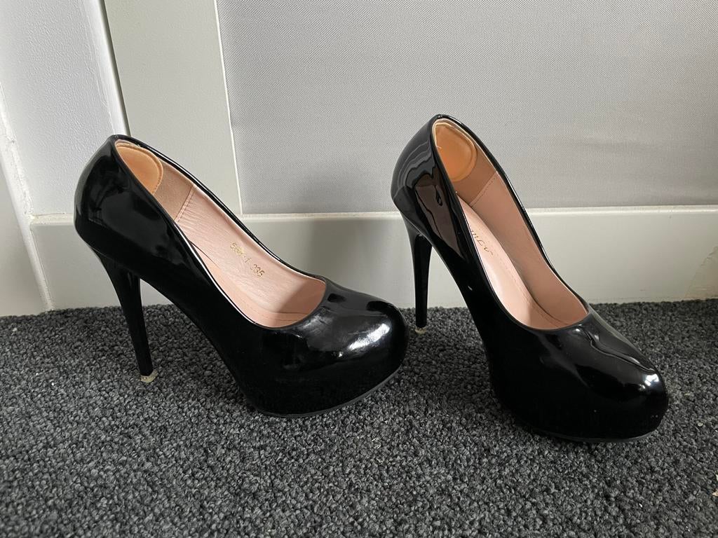 Hoge hakken, high heels, pumps, stiletto, Kleding | Dames, Schoenen, Verzenden, Zwart, Zo goed als nieuw, Schoenen met hoge hakken