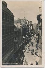 663P Rotterdam Hoogstraat links C&A, uit Korte Hoogstraat, Ophalen of Verzenden, 1920 tot 1940, Gelopen, Zuid-Holland