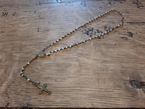 oude fijne paternoster, parlemoer, begin 1900, Antiek en Kunst, Curiosa en Brocante, Ophalen of Verzenden
