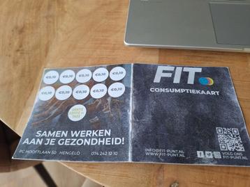 Consumptiekaart fitpunt beschikbaar voor biedingen