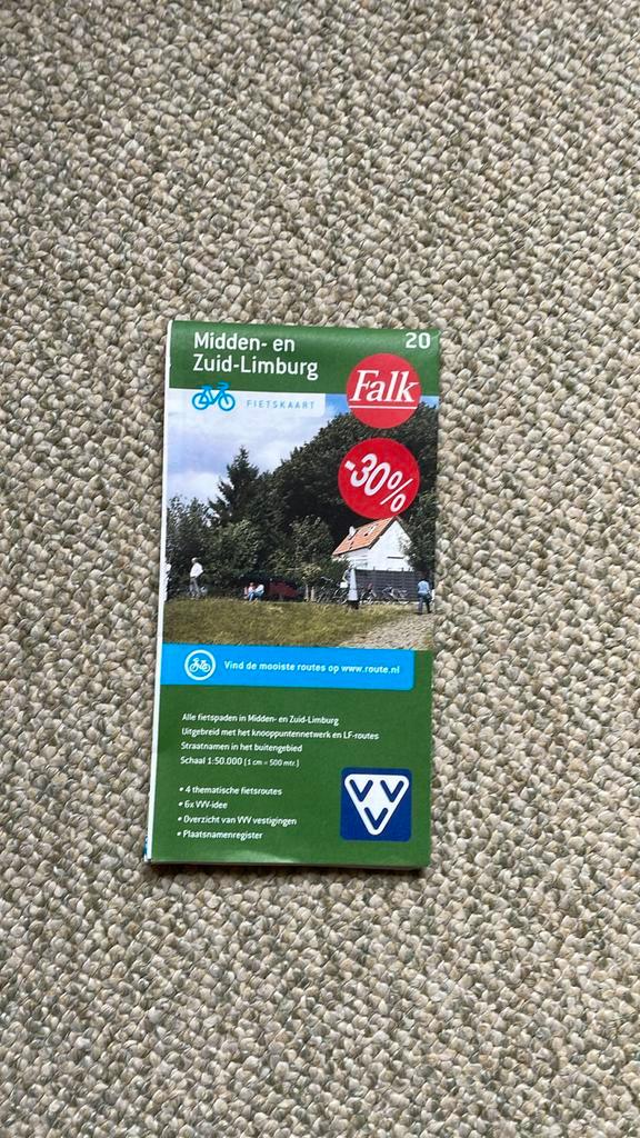 Midden-en Zuid-Limburg, Boeken, Atlassen en Landkaarten, Zo goed als nieuw, Landkaart, Nederland, 1800 tot 2000, Ophalen of Verzenden