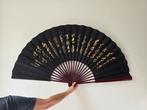 Chinese grote waaier van papier bamboe handgeschilderd., Ophalen