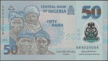 Nigeria 50 naira 2021 UNC p.40k (# 485) beschikbaar voor biedingen