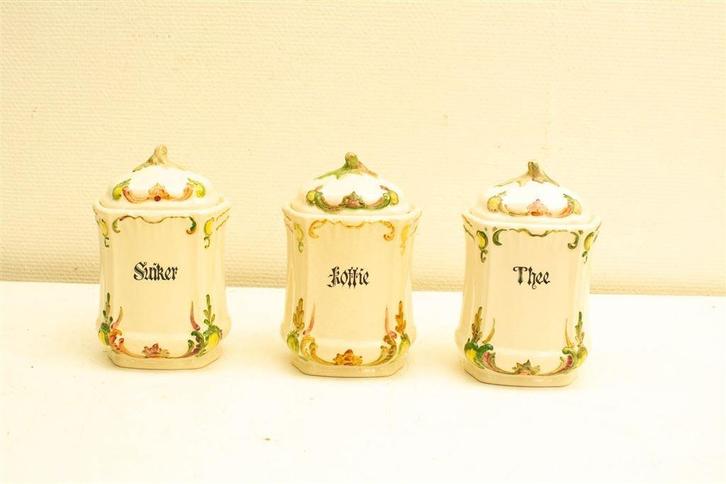 3 voorraadpotten 31635, Huis en Inrichting, Keuken | Servies, Gebruikt, Overige typen, Overige stijlen, Porselein, Ophalen of Verzenden