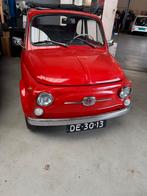 Rode Fiat 500  van 1972 met roldakje, Auto's, Oldtimers, Achterwielaandrijving, Zwart, Handgeschakeld, Particulier