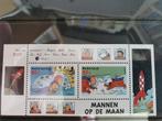 Postzegelblok Kuifje op de maan, Ophalen of Verzenden