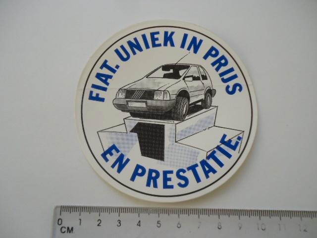 sticker ou FIAT auto oldtimer retro italie 500 spider abarth, Verzamelen, Stickers, Zo goed als nieuw, Auto of Motor, Verzenden