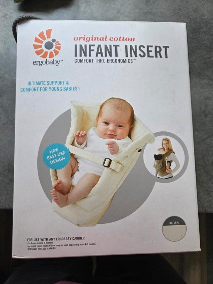 Draagzak + Ergobaby Infant Insert - Verkleinkussen Draagzak, Kinderen en Baby's, Babydragers en Draagdoeken, Zo goed als nieuw