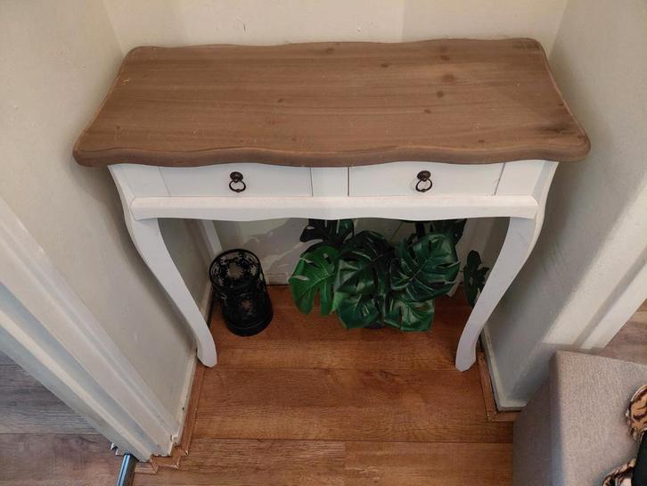 Mooie sidetable met houten bovenblad, Huis en Inrichting, Tafels | Sidetables, Zo goed als nieuw, 25 tot 50 cm, 50 tot 100 cm