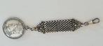 Antieke Zilveren Chatelaine Horlogeketting resten vergulding, Ophalen of Verzenden, Zilver